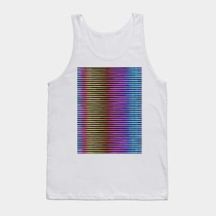 Geometric Futures #17 - Pattern Modular Synth Glitch Artwork Tank Top